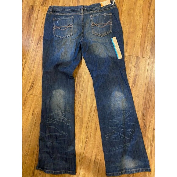 Mossimo Supply Company Size 17R Boot Cut Lowest Waist & Straight Hip Jeans NWT - Picture 3 of 3